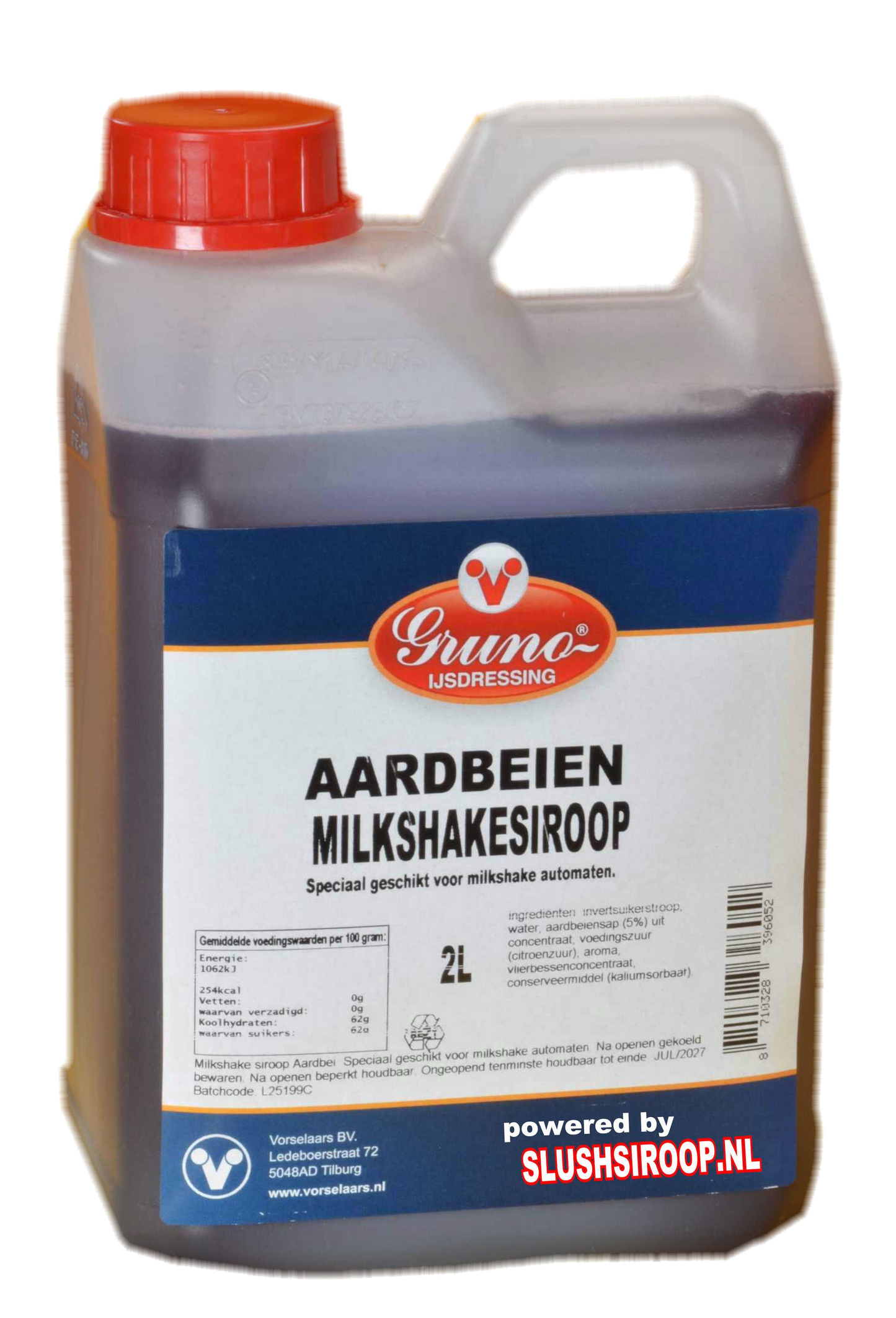 MilaNNE milkshake siroop aardbeien slushsiroop.nl tankje