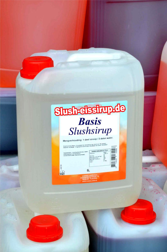 B- Slushsiroop BASIS-SIROOP - tank met 5 ltr - Vorselaars - Slushsiroop.be - de beste kwaliteit Slushsiroop